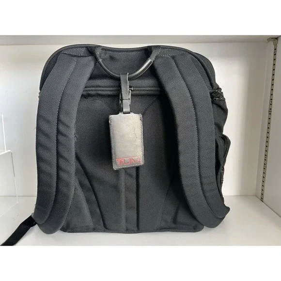 Vintage TUMI Brief Backpack Black Ballistic Nylon Rusksack Travel Work School - Picture 4 of 11